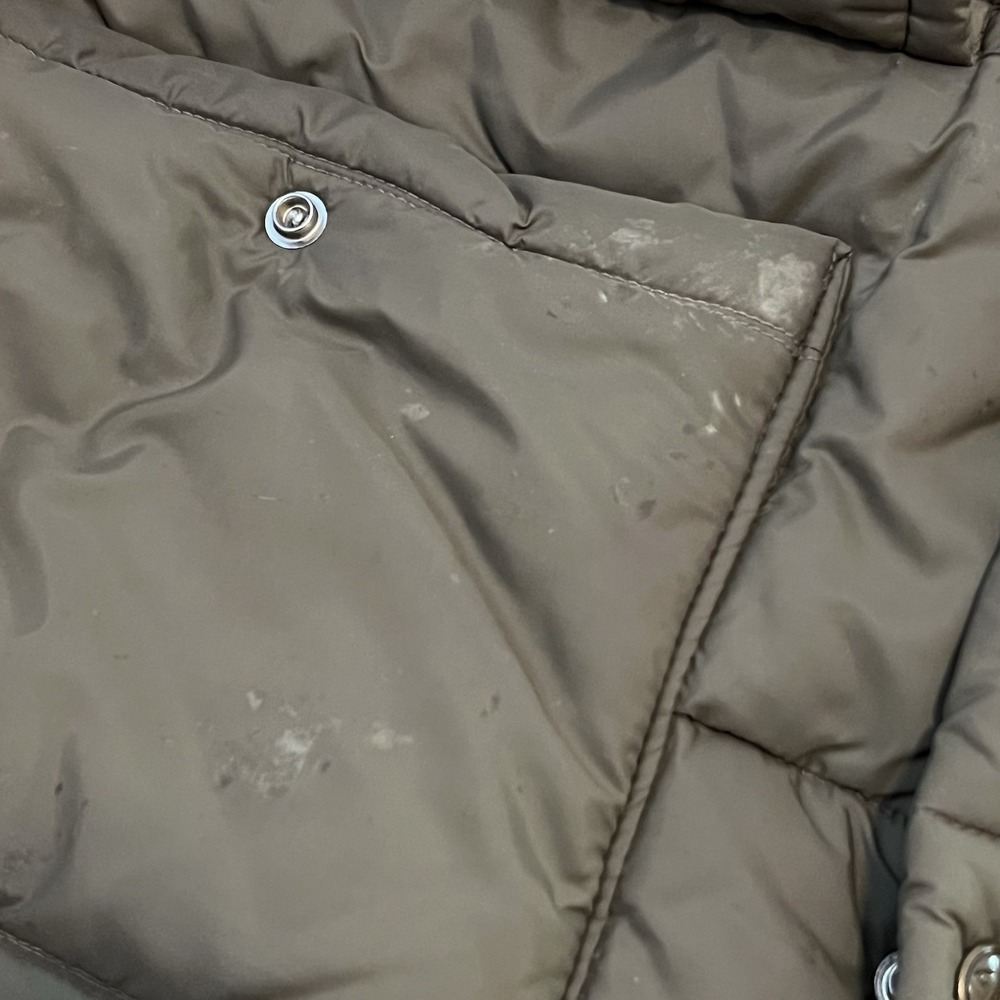 Vtg Walls Blizzard Pruf Insulated Puffer Jacket Beige Mens XLT Faux Fur - Picture 7 of 11